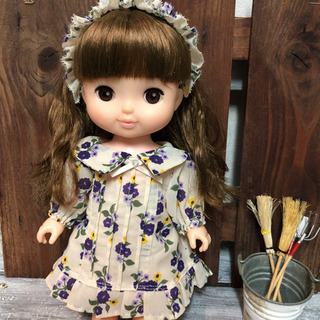 ソランちゃん服 ワンピース、ヘアバンド、ペチスカートセットの画像