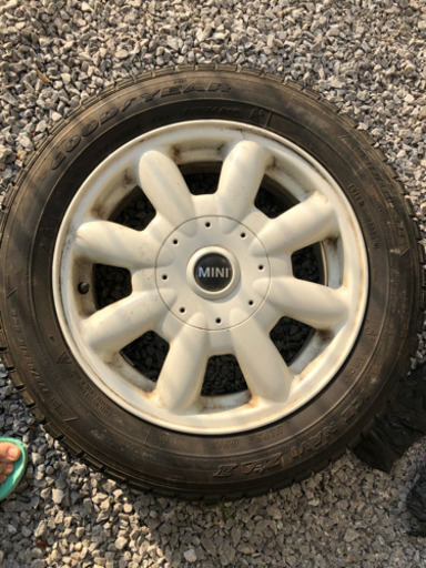 175/65r15miniホワイトホイールスタットレスタイヤ4本セット（値下げしました）