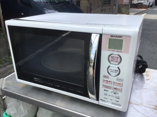中古 SHARPオーブン機能付き電子レンジ 2013 難あり。