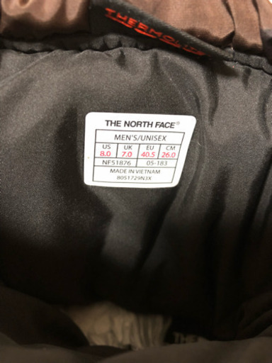 ザノースフェイス　ヌプシブーティーウォータープルーフVIロゴ (NF51876) 26cm 最終値下げ