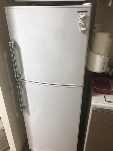 SHARP 228L 2ドア ノンフロン冷蔵庫 SJ-23R-W
