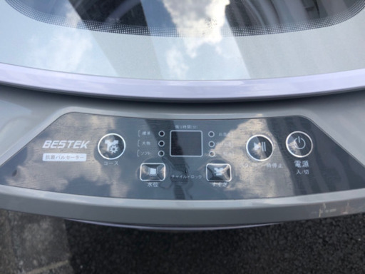2018年製 単身用洗濯機 BESTEK BTWA01 3.8kg