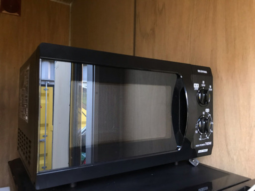 【2019年製 メーカー保証期間内】フラットテーブル電子レンジ アイリスオーヤマ
