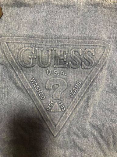【新品・未使用・アメリカ輸入品】GUESS　LOS ANGELS　ゲス　デニム生地トートバッグ