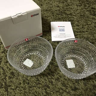 【未使用】ガラス製 器 2個セット