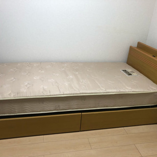 シングルベッド    引き出し２つあり。の画像