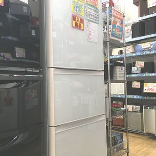 2014年製 TOSHIBA ノンフロン冷蔵庫 375L ファミリー冷蔵庫 3枚扉/3ドア ホワイト/白 GR-G38SXV