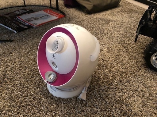 Panasonic（パナソニック）｜ナノケア｜ナノイー｜EH-SA44｜加湿器｜フェイスケア｜ホワイト×ピンク｜高さ26.3×幅26.3×奥行き26.3cm