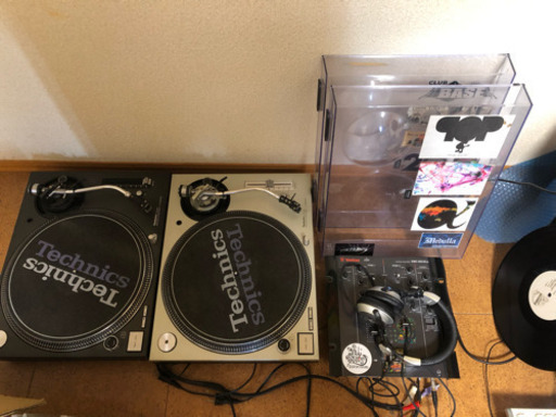 テクニクス ターンテーブル SL-1200MK3D 2台 針付き レコード付き