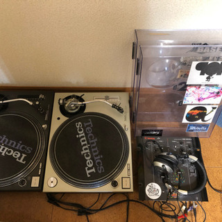 テクニクス ターンテーブル SL-1200MK3D 2台 針付き レコード付き