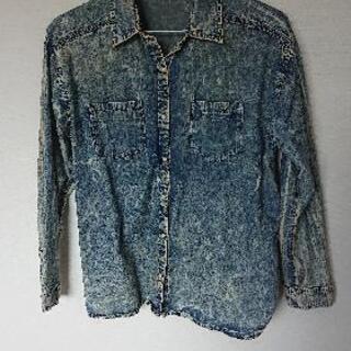 デニムプリント シャツ 美品