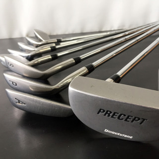 中古☆BRIDGESTONE PRECEPT PD1 初心者向け 練習用 男性用 クラブ12本セット バッグおまけ★の画像