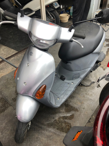 SUZUKI  レッツ4 銀色  実働確認OK  福岡市南区