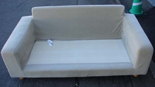 《商談中》19N0082 E 無印良品 ソファ ２人掛け 布製 W161D88H72cm 中古 状態良 良品計画