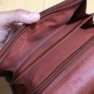 COACH長財布(赤チェック)の画像