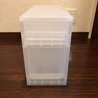 【お譲り先決定済】無印良品 ポリプロピレンストッカー（2段）