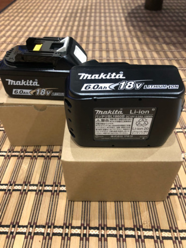 マキタ BL1860B 18V6.0Ah バッテリー 2つ 新品未使用バラシ品