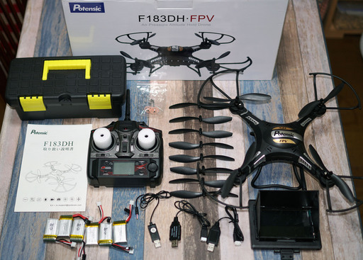 【12/2最終値下げ】ドローン F183DH・FPV 【おまけ多数+難アリ】