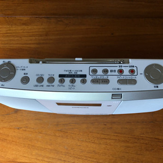 東芝 SD USB CD ラジオ TY-CRX71 やや難ありの画像