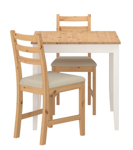 IKEA lerhamn テーブル＆チェア2脚