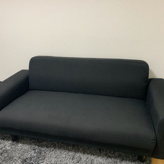 【取引き中】2人掛けソファー/ブラック