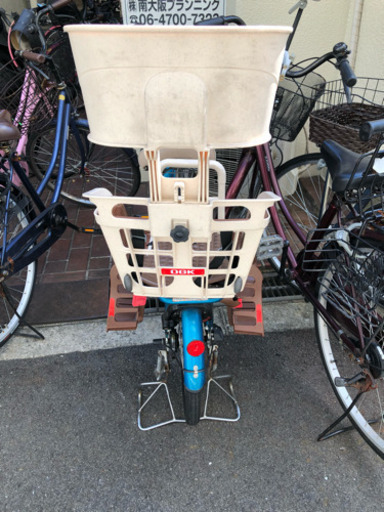 子供乗せ自転車チャイルドシート後ろ付き