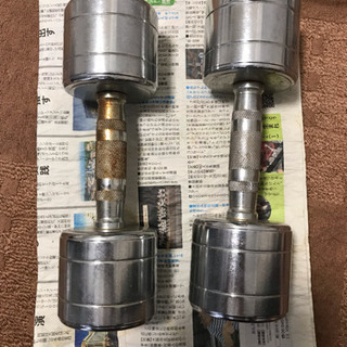 (決まりました)鉄アレイ(8kg×2) body makerの画像