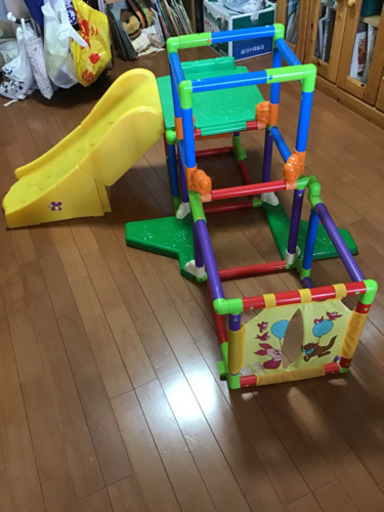 プーさん ジャングルジム すべり台 折りたたみ可能