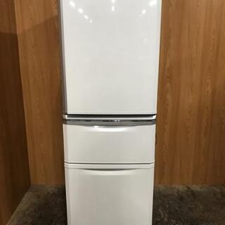 MITSUBISHI 三菱 ノンフロン3ドア冷凍冷蔵庫 白 MR-C34W-W  335L  2013年製