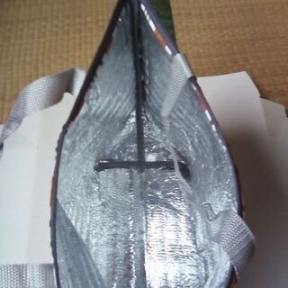 ストライプ柄　保冷バッグの画像