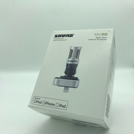 本日限定割引【市内配送込】shure motiv mv88(iOS用)コンデンサーマイク