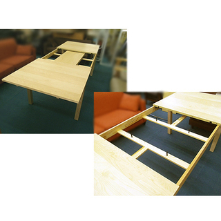 札幌 美品【IKEA 伸長式4人掛けダイニングテーブルセット】BJURSTA