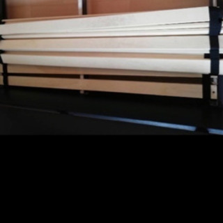 ダブルベッド マットレス付きの画像