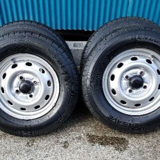 【売却済み】145R-12  6PR バリ山タイヤ！ホイール付き...