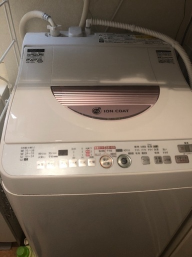 縦型洗濯機 シャープ ES-TG60L 五年使用