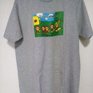【新品】Tシャツ　baby milo Mサイズ　グレー2