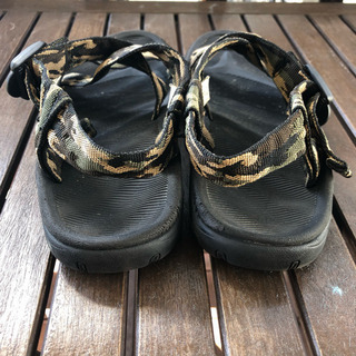 ストラップサンダル カモフラ 迷彩 25㎝の画像