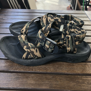 ストラップサンダル カモフラ 迷彩 25㎝の画像