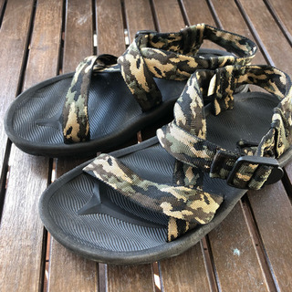 ストラップサンダル カモフラ 迷彩 25㎝