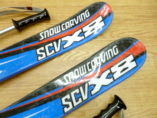 ジュニア カービングスキー 120cm 3点セット  CARVING SCV X8 スキー板 子供用☆ PayPay(ペイペイ)決済可能 ☆ 札幌市 清田区 平岡