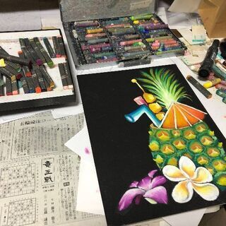 チョークアートの画像