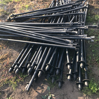 果樹枝受用支柱3種サイズ混合55本の画像