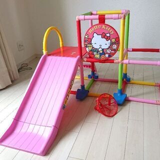 キティ 折り畳み ジャングルジム 滑り台