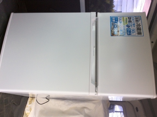 2ドア 冷蔵庫 90L 2018年製
