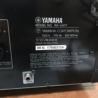 YAMAHA RX-V471 AVレシーバーの画像