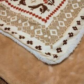 こたつ★天然木製折れ脚フラットヒーターこたつ105x75cm 布団付きの画像