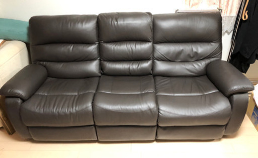 電動リクライニングソファー(本皮)-19,000