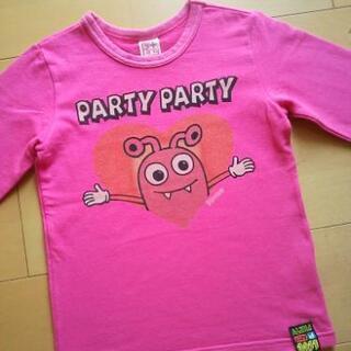 中古ぴぽぱロンＴピンク120partyparty

の画像