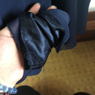 ネイビー オフショル ロングドレスの画像