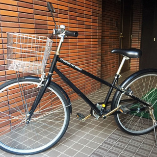 ◆無印良品_muji◎自転車_マットブラック★26型_内装3段変...